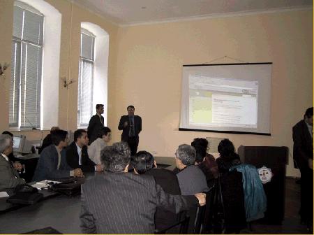 Presentation of Dr. L. Reif (Germany). Interpretation and comments are done by Dr. A. Beriozko, WISTCIS telematics engineer